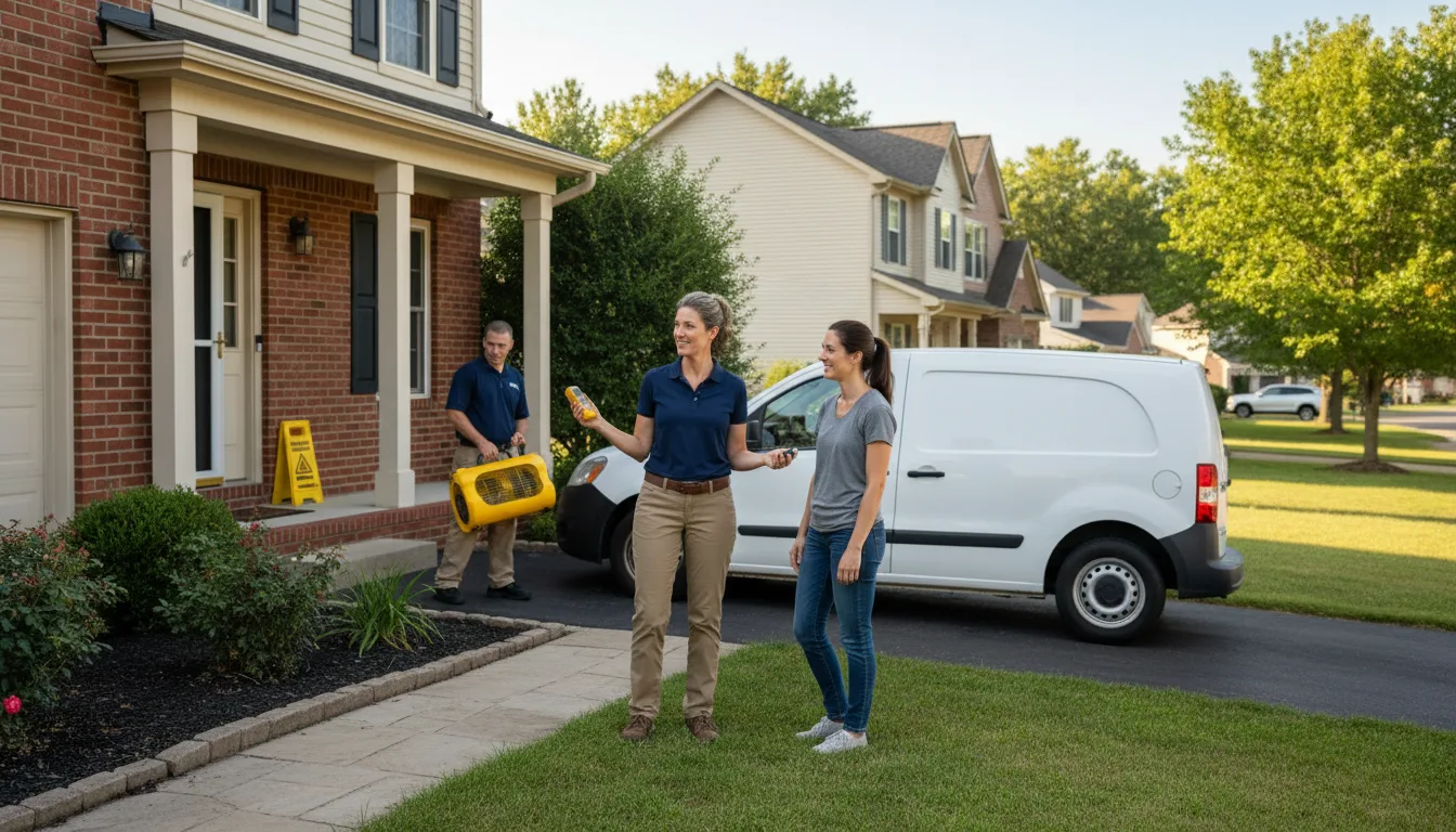 Residential water damage restoration in Holbrook, AZ